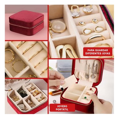 PACK4 JOYERO PORTATIL PARA ORGANIZAR VINO Y+REGALO STICKERS