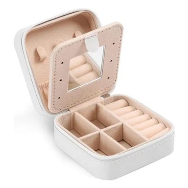 PACK12 COFRE ORGANIZADOR DE JOYAS BLANCO Y+REGALO STICKERS