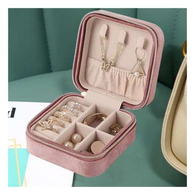 PACK12 CAJA ORGANIZADORA PARA VIAJES DE COLOR ROSADO