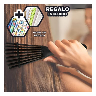 PACK12 CEPILLO RESISTENTE EN COLOR NEGRO Y+PAPEL DE REGALO