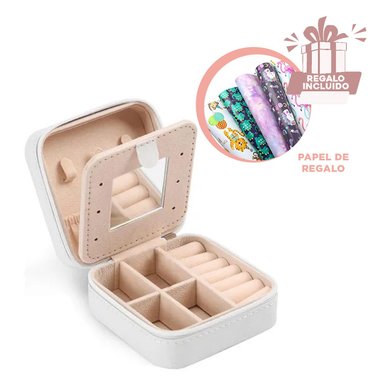 PACK12 CAJA CON ESPEJO DE COLOR BLANCO Y+PAPEL DE REGALO