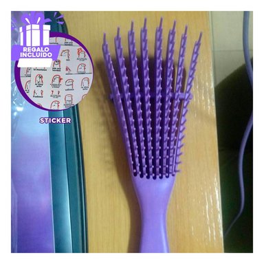 PACK6 PEINETA DE CUERPO HUECO MORADO Y+REGALO STICKERS