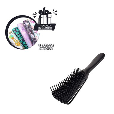 PEINE DE CUERPO HUECO PARA PELO NEGRO Y+PAPEL DE REGALO