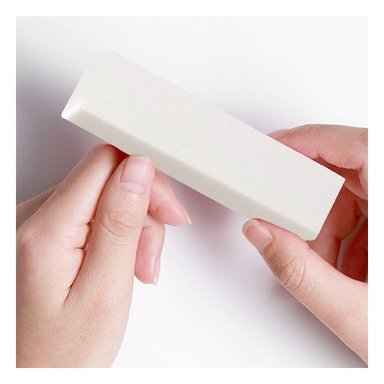 PACK12 BLOQUE PARA MANICURE BLANCO PARA UÑAS NATURALES Y+PAPEL REGALO - 3