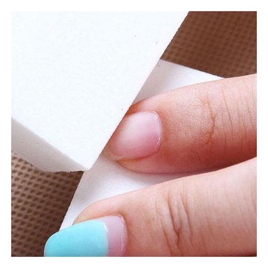 PACK6 ACCESORIO BLANCO DE UÑAS BLOQUE PARA MANICURE - 2