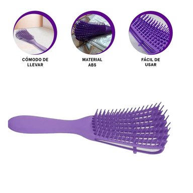 PACK2 PEINE PARA PELUQUERIAS EN MORADO Y+REGALO STICKERS