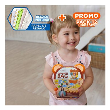 PACK12 MINI MALETA Y SET DE COCINA Y+PAPEL DE REGALO - 1