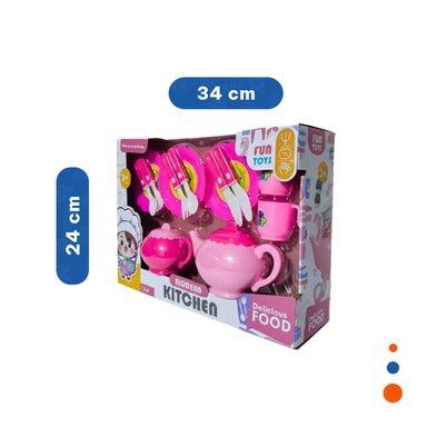 COLECCION INFANTIL DE COCINA CON TETERAS PLATOS Y CUBIERTOS PARA JUEGO DIARIO Y+LIGAS REGALO - 4