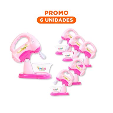 PACK6 MINI BATIDORA Y CAFETERA DE COCINA PARA NINAS - 1