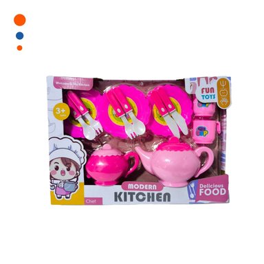 PACK12 COLECCION DE UTENSILIOS DE TE CON TETERAS PLATOS Y CUBIERTOS PARA JUEGO Y+REGALO STICKER - 2