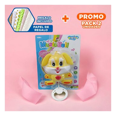 PACK2 ACCESORIO DE CUNA INFANTIL CON SONIDO SUAVE MUSICAL Y+PAPEL REGALO