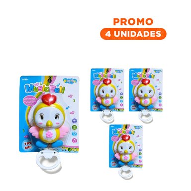 PACK4 ELEMENTO INFANTIL MUSICAL AMARILLO PARA RUTINAS DE DESCANSO Y+REGALO STICKER