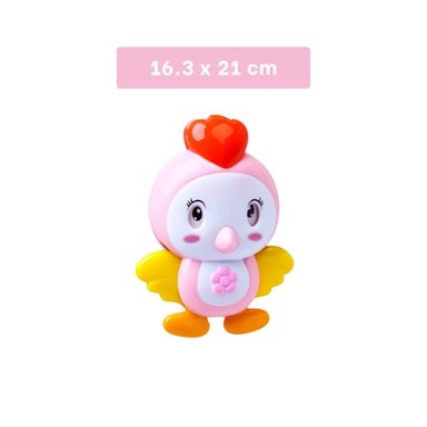 MOVIL DECORATIVO ROSADO CON PAJARO MUSICAL PARA USO EN CUNA Y+REGALO STICKER - 4