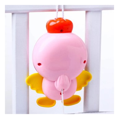 MOVIL DECORATIVO ROSADO CON PAJARO MUSICAL PARA USO EN CUNA Y+REGALO STICKER - 5