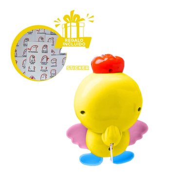 MOVIL MUSICAL PARA CUNA EN COLOR AMARILLO CON FIGURA DE PAJARO Y+REGALO STICKER