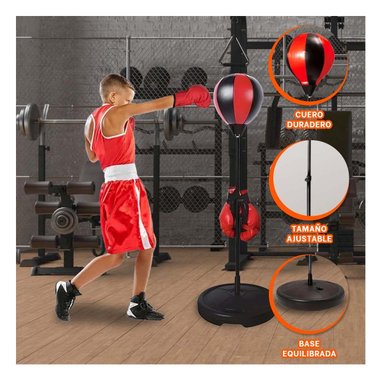 PERA DE BOXEO INFANTIL PARA JUGAR Y+LIGAS DE REGALO - 2