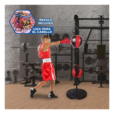 PERA DE BOXEO INFANTIL PARA JUGAR Y+LIGAS DE REGALO - 5