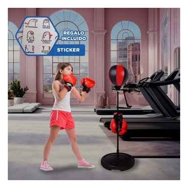 PACK6 SACO BOXEO CON FORMA PERA RESISTENTE Y+REGALO STICKERS - 5