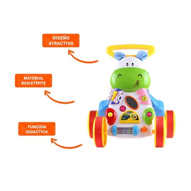 ANDADOR PARA CAMINAR DE NIÑOS HIPOPOTAMO Y+REGALO STICKERS - 2