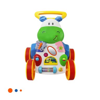 ANDADOR PARA CAMINAR DE NIÑOS HIPOPOTAMO Y+REGALO STICKERS - 5