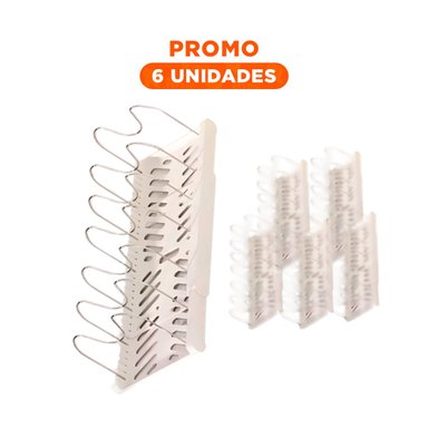 PACK6 ORGANIZADOR DE OLLA SARTENES TAPAS DE COCINA BLANCO