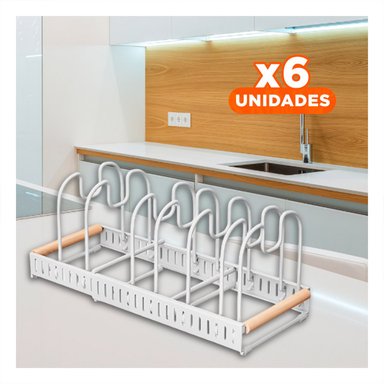 PACK6 ORGANIZADOR OLLA CON BORDE EN BLANCO Y+REGALO STICKERS