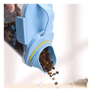 CONTENEDOR PRACTICO PARA COCINA EN CELESTE Y+LIGAS DE REGALO