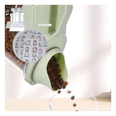 CONTENEDOR PARA GRANOS DE CAFE EN VERDE Y+REGALO STICKERS