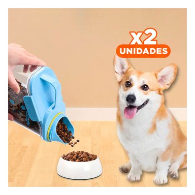 PACK2 RECIPIENTE CON BOQUILLA EN CELESTE Y+REGALO STICKERS