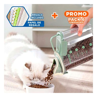 PACK6 RECIPIENTE VERTEDOR DE COLOR VERDE Y+PAPEL DE REGALO