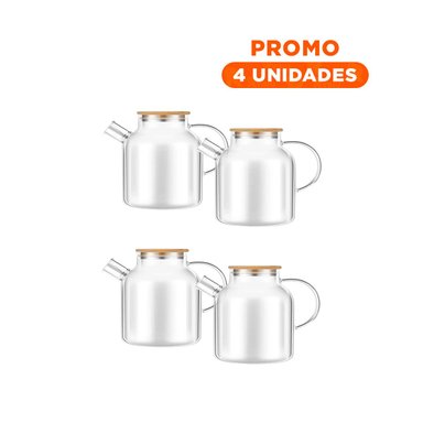 PACK4 ENVASE DE VIDRIO PARA LIQUIDOS FRIOS DE 1.8L