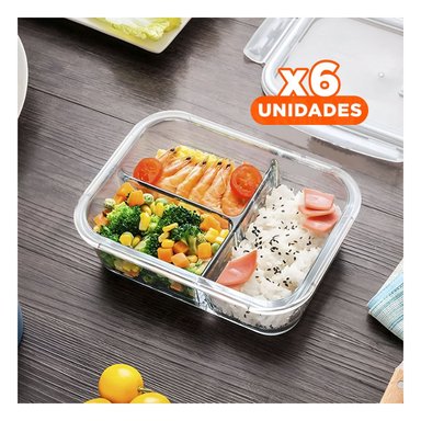 PACK6 RECIPIENTE DE COCINA LINEA BLANCA Y+REGALO STICKERS