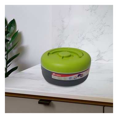 PACK2 RECIPIENTE HERMETICO CON CONSERVACION DE TEMPERATURA 1.25L VERDE CLARO Y PLOMO - 2