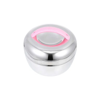 PACK12 CONTENEDOR TERMO ROSA Y PLOMO 1L CIRCULAR SEGURO PARA GUARDAR COMIDAS Y+REGALO STICKER - 2