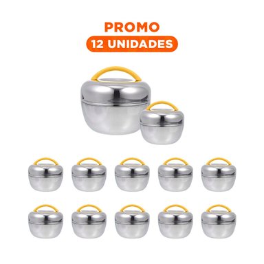 PACK12 FIAMBRERA DE ACERO PARA OFICINA EN AMARILLO Y PLATEAD