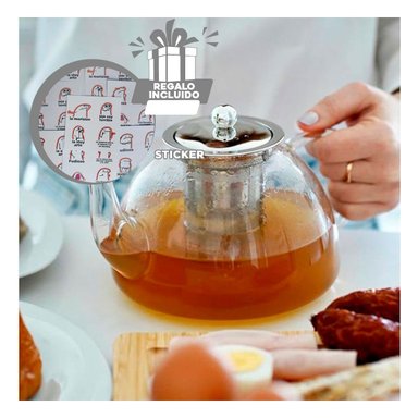 TETERA RESISTENTE AL CALOR 1000ML F062B Y+REGALO STICKERS