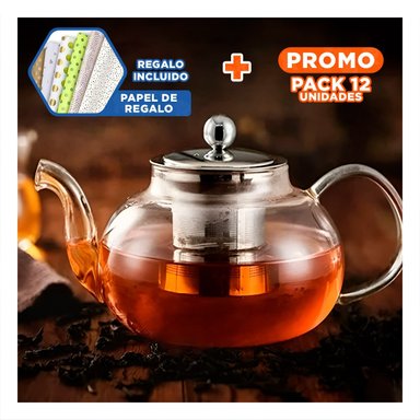 PACK12 INFUSOR DE ACERO PARA CAFE 900ML Y+PAPEL DE REGALO