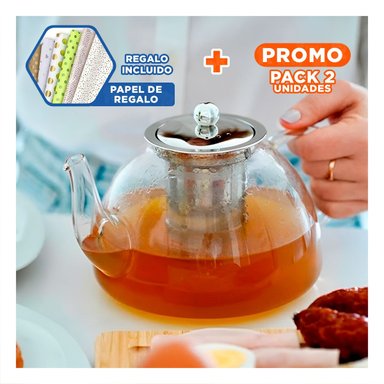 PACK2 TETERA PRACTICA DE 1000ML F062B Y+PAPEL DE REGALO