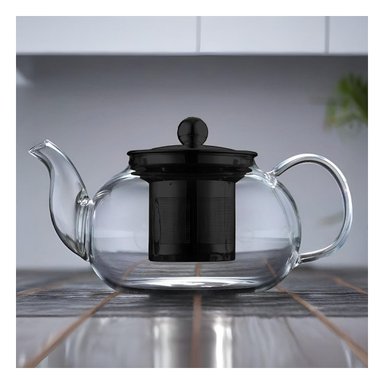 TETERA CON INFUSOR DE 900ML F066B Y+LIGAS DE REGALO