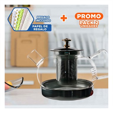 PACK2 TETERA PORTATIL DE 1000ML E262E Y+PAPEL DE REGALO