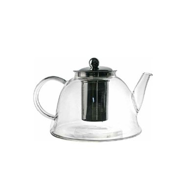 PACK2 TETERA DE COCINA 1500ML DE COLOR TRANSPARENTE CON BOROSILICATO Y ACERO Y+REGALO STICKER - 2