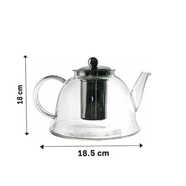PACK2 TETERA DE COCINA 1500ML DE COLOR TRANSPARENTE CON BOROSILICATO Y ACERO Y+REGALO STICKER - 4