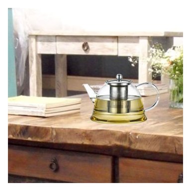 PACK2 TETERA DE COCINA 1500ML DE COLOR TRANSPARENTE CON BOROSILICATO Y ACERO Y+REGALO STICKER - 5