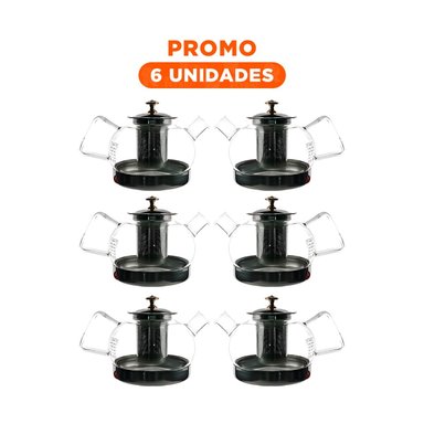 PACK6 INFUSOR FUNCIONAL DE 1000ML E262E TRANSPARENTE