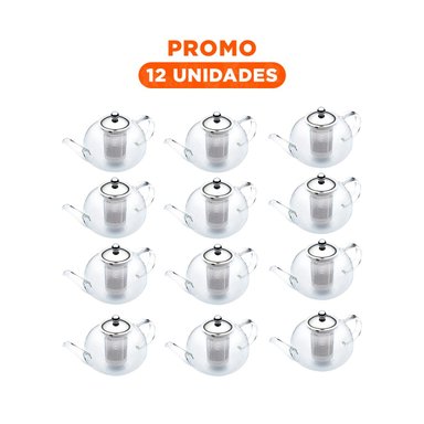 PACK12 HERVIDOR MODERNO PARA HIERBAS NATURALES 900ML