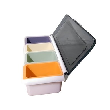 PACK4 UNIDADES 4 TARROS CON CUCHARITAS PARA COCINA SALUDABLE Y+PAPEL REGALO - 3