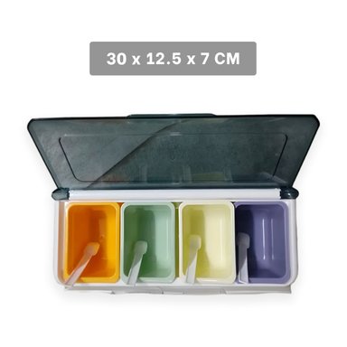 PACK4 UNIDADES 4 TARROS CON CUCHARITAS PARA COCINA SALUDABLE Y+PAPEL REGALO - 4