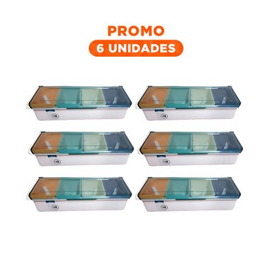 PACK6 RECIPIENTE ESPECIERO DESMONTABLE EN MULTICOLOR