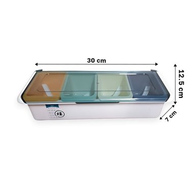 PACK4 UNIDADES 4 ENVASES DE CONDIMENTOS CON CUCHARITAS PARA USO DIARIO Y+REGALO STICKER - 4
