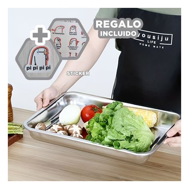 BANDEJA ELEGANTE PARA EVENTOS 50X35X2CM Y+REGALO STICKERS